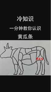 瓜条是牛身上哪个部位_牛肉瓜条炒炖烤，黄瓜条适合烧烤卤