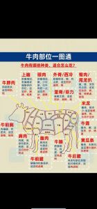 牛肉分割详细部位图_牛肉部位多，烹饪需灵活