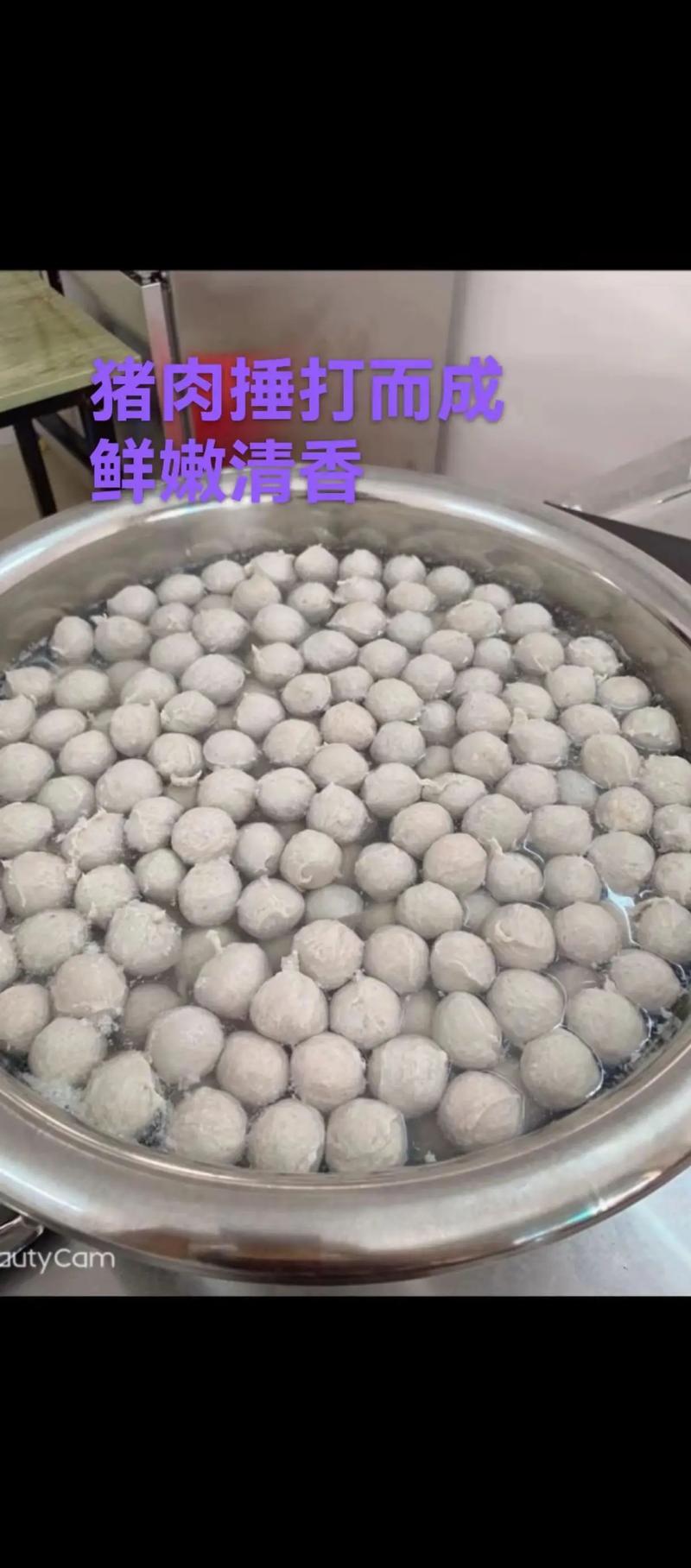 自制猪肉丸家常做法_冷冻绞肉打泥,调味摔打,水煮弹牙 自制猪肉丸家常做法_冷冻绞肉打泥,调味摔打,水煮弹牙