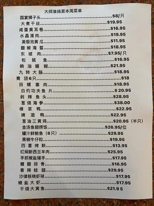 淮阳菜十大招牌菜菜名_淮扬菜金陵盐水鸭松鼠桂鱼老鸭粉丝汤！