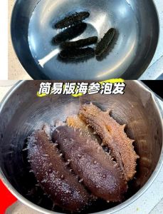 泡发干海参家常做法_干海参温水泡发12小时，煮沸至软弹，精华水别倒，冷藏保存，口感弹滑