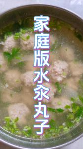 生汆丸子的家常做法_选瘦肉加调料，鲜嫩不柴做法