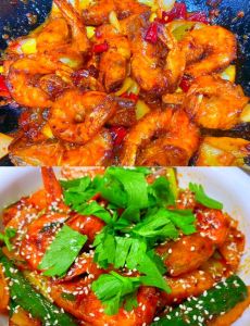 干锅基围虾的做法_香辣过瘾食谱