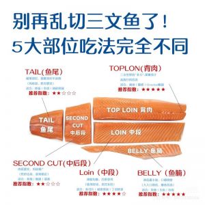 三文鱼分几个部位_三文鱼各部位特色与吃法，尝遍不同风味