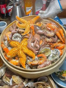清蒸海鲜用什么蘸汁_姜醋蒜蓉，提鲜增味！