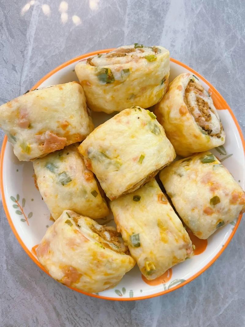蒸肉松卷的做法大全_简单食材，芝士肉松，松软美味！