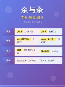 氽和汆的区别是什么_中餐烹饪小技巧，口感层次丰富