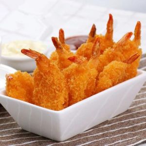 面包糠蝴蝶虾的做法_湘味炸虾外酥里嫩