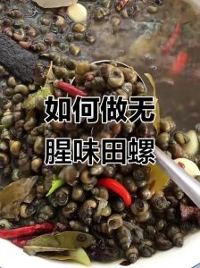 煮田螺最正宗做法_洗配火候缺一不可