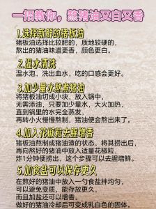 猪板油怎样熬又香又白_熬猪板油猪油，优质又长久！