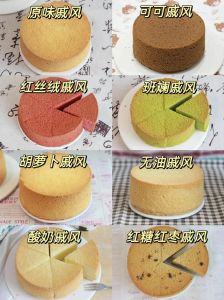 三色戚风六寸的做法_蛋白打发是戚风蛋糕成功关键