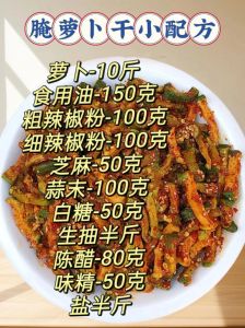 腌制萝卜干配料_潍坊萝卜干，糖醋麻辣口味多
