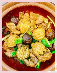 鮑魚悶雞做法_鲍鱼焖鸡，鲜嫩软糯，汤汁浓郁！