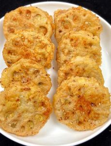 藕盒夹肉的家常做法_空气炸锅炸藕盒 外酥里嫩 家常美味