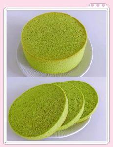 6寸抹茶戚风蛋糕做法，步骤详解