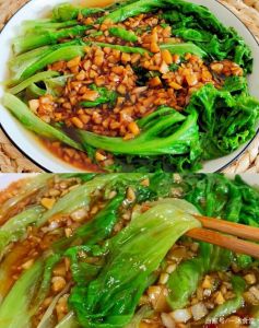 水煮生菜要先焯水多久_生菜焯水20秒，翠绿脆嫩不黄，白灼蒜末香醋味