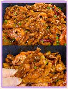 虾鸡爪煲的做法大全_家常虾鸡爪煲，虾肉Q弹凤爪糯，经济实惠美味！
