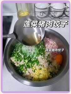 连藕饺子馅的做法_莲藕猪肉饺子，爽脆解腻，做法简单