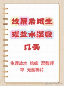 纹眉后每次敷生理盐水多少分钟_纹眉后用生理盐水敷5-15分钟，清洁不伤皮肤