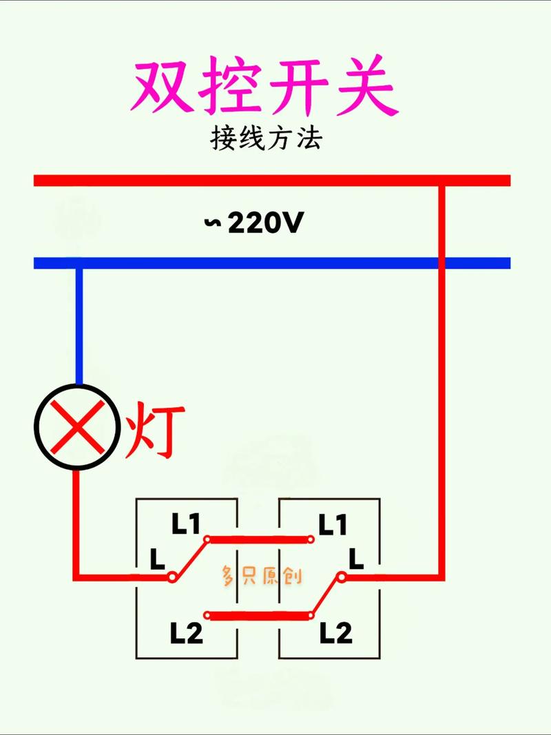 双控开关接线方法图_双控开关接线有三种方法