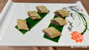 广东薄撑的正宗做法_调浆摊饼选馅，煎出香脆美味