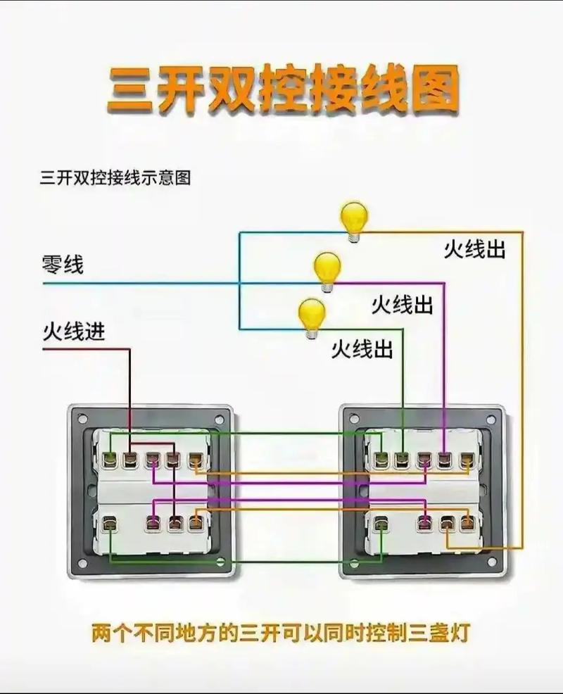 双控开关接线方法图_双控开关接线有三种方法