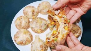 烧麦皮做法全过程_烫面和面醒面擀皮蒸制技巧