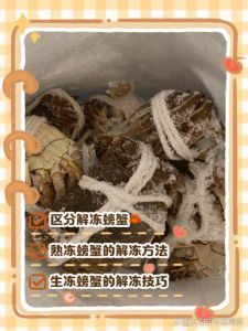 冻过的螃蟹的正确做法_冷藏解冻螃蟹鲜营养，蒸炒锁鲜味，加姜料酒去腥