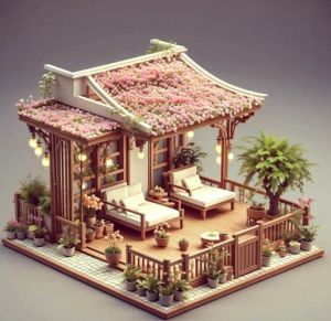 小院模型小制作_废品变宝手作农家院