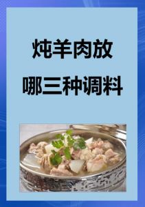 黄焖羊肉放什么调料_香料配比与火候关键