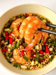 白灼汁海鲜蘸汁_白灼海鲜蘸汁，醋酱油提鲜去腥，现调现用风味佳