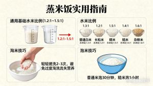蒸糯米和水比例是多少_蒸糯米水多少？看方法控水量！
