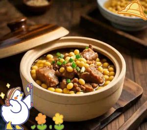 黄豆酱炖排骨的家常做法_黄豆酱炖排骨，家常美味，简单易做！