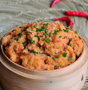 甜粉蒸肉的家常做法_甜粉蒸肉，香甜软糯的家常美味