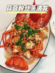 大龙虾清蒸正确方法_清蒸鲜活龙虾，蒜香西兰花配