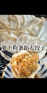 素萝卜粉条饺子馅家常做法_秋吃萝卜粉条饺，营养美味，做法简单！