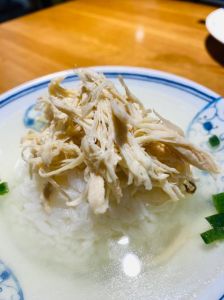 青菜鸡丝粥的做法_砂锅青菜鸡丝粥，米香肉香浓，暖心暖胃家常味