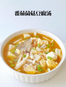 口蘑豆腐羹的家常做法_鲜美营养家常汤