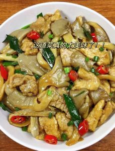 平菇炒肉的家常做法_平菇炒肉片，清洗控水腌肉片，顺序炒更香
