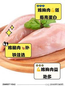 鸡腿肉和鸡胸肉区别_健身减脂吃鸡胸，补能铁质选鸡腿