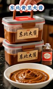 黄豆酱怎么做东北大酱_东北大酱靠发酵，黄豆好料味道佳