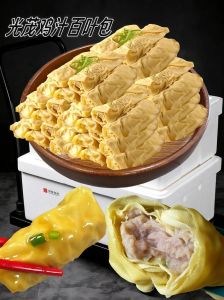 老上海黄酱百叶包，豆腐衣吸肉香