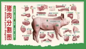 猪肉部位分割图解_猪肉部位不同，做法各异