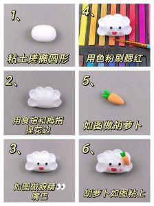 轻粘土做饺子的八种方法_白粘土彩泥饺子，捏卡通Hello Kitty美乐蒂等