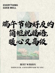 粽叶飘香的祝福语_粽香情浓，感恩陪伴！