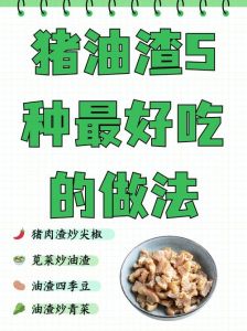 猪油渣做法大全家常_母亲炒猪油渣饼，简单美味难忘