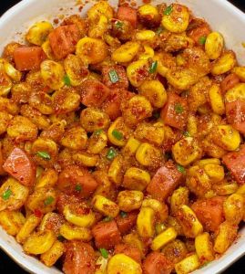 火腿炒玉米粒的家常做法_火腿玉米炒菜，美味下饭家常菜