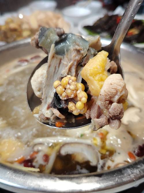 广东水鱼鸡火锅做法_鲜美汤底，肉质鲜嫩