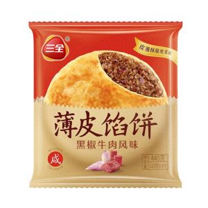 三全黑椒牛肉馅饼配料表_三全黑椒牛肉饼，香辣可口早餐优选