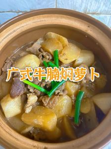 广式萝卜炖牛腩的家常做法_牛腩炖萝卜，肉烂萝卜甜，暖心暖胃好滋味！
